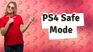 How to put PS4 in safe mode [upl. by Acsehcnarf]