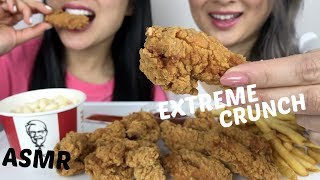 EXTREME CRUNCH ASMR NO Talking  KFC HOT WINGS  NE Lets Eat amp SAS ASMR [upl. by Seldun76]