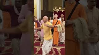 Ecstatic Tulasi Arati with HH Bhakti Vikasa Swami [upl. by Eniluj]