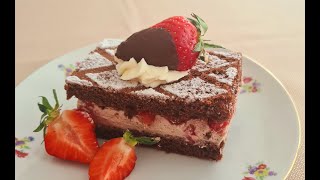 Schokoschnitte mit Erdbeeren VEMMiNA [upl. by Lesab]