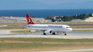 Turkish Airlines Airbus A340313 amp A320232  Landing amp Takeoff at Istanbul Atatürk Airport [upl. by Palmer220]