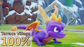 Spyro The Dragon Remastered  Terrace Village 100 Walkthrough [upl. by Ambrosio]