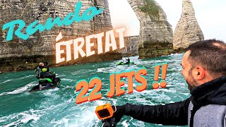 Jet Ski Rando Etretat 22 Jets Rasso Dieppe jet PassionJet Ski GranvilleTeam Hot Falaises [upl. by Zuckerman]