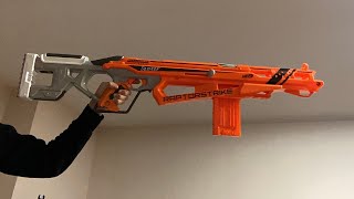 NERF Accustrike Raptorstrike Review and Shooting [upl. by Imeon]