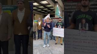 IMF can Help Pakistani Democracy Moeed Pirzada Speaking Outside IMF Head Offices Washington [upl. by Eartnoed246]