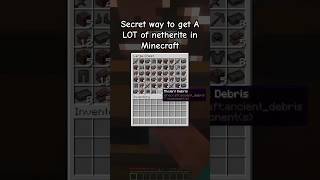 Fastest way to get netherite in Minecraft [upl. by Nolra204]