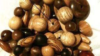 How to Make Wooden Beads With A Drill [upl. by Kcin]