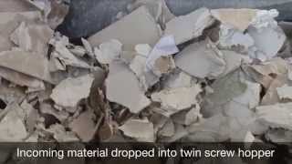 Gypsum Drywall Separation and Recycling [upl. by Boudreaux]