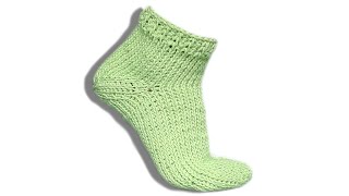 Tunesische Socken wie gestrickt Häkelanleitung  Woolpedia® [upl. by Aneres638]