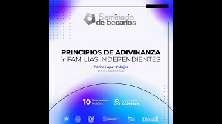 Principios de adivinanza y familias independientes 10092024 [upl. by Silera]