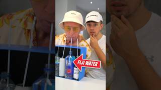 Guess CHEAP vs EXPENSIVE Fiji Water Challenge 💰 shorts [upl. by Nomolas]