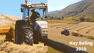 Bailing little hay bales  Hurlimann New holland and Zetor [upl. by Ecirpac]