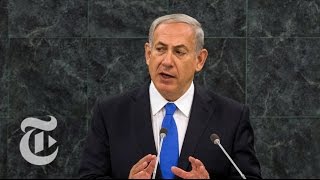 Netanyahu Speech at UN in 3 Minutes  The New York Times [upl. by Goldshell]