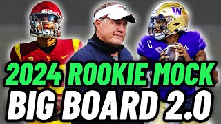 2024 Fantasy Football ROOKIE MOCK DRAFT Caleb Williams Or Marvin Harrison Jr 101 fantasyfootball [upl. by Garvy]