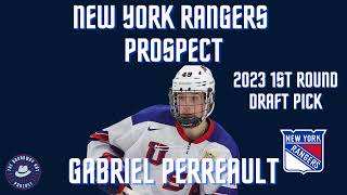 2023 New York Rangers Draft Pick Gabriel Perreault USNTDP [upl. by Yellah]