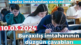 Buraxılış imtahanının düzgün cavabları  10 mart 2024 [upl. by Demakis]