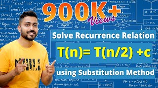 L22 Recurrence Relation  Tn Tn2  c  Substitution Method  Algorithm [upl. by Frans]