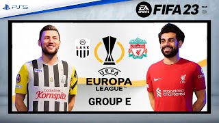 Lask vs Liverpool Europa League 202324 Group E FIFA 23 [upl. by Anairotciv]