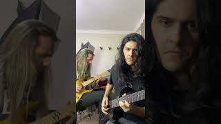 Final Countdown Harmonized guitar solo sologuitar  metal guitarplayer [upl. by Davida]