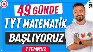 BAŞLIYOR  49 GÜNDE TYT MATEMATİK KAMPI 2025 [upl. by Shelton378]