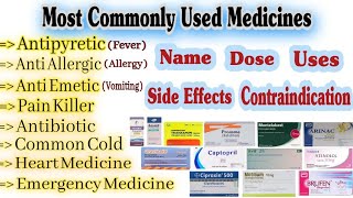 Common Medicines For General Medical Practice  Medicine Name amp Uses [upl. by Hedvige368]