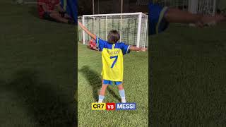 mini CR7 x mini MESSI ⚽️🔥 shorts [upl. by Merrily]