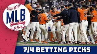 MLB Picks Today July 4th 2024 MLB Bets Predictions and Player Props [upl. by Zavras]