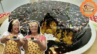 COM APENAS 1 OVO BOLO DE CENOURA FOFINHO FÁCIL E RÁPIDO COM CALDA DE CHOCOLATE [upl. by Dadinirt]