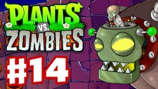 Plants vs Zombies  Gameplay Walkthrough Part 14  World 5 Boss Fight HD [upl. by Nhguahs]