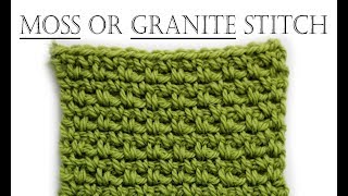 How to Crochet Moss Stitch [upl. by Atteroc]