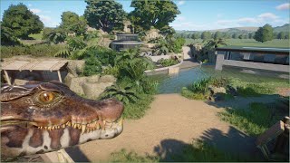 🐊Modern Cuviers dwarf caiman habitat  Quaco Zoo  Planet Zoo  speedbuild 🌻 [upl. by Ayad]