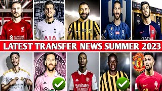 Messi to Inter Miami ✅ LATEST TRANSFERS NEWS SUMMER 2023 🔥 Benzema Jude Bellingham to Real Madrid ✅ [upl. by Mel414]