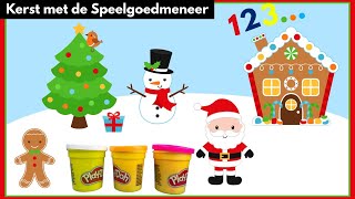 Sneeuwpop van Play Doh maken en tot 12 leren tellen  Kerstaflevering [upl. by Erodeht]