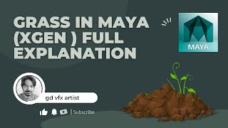 How to create Grass in Maya Xgen  full explanation [upl. by Ingra232]