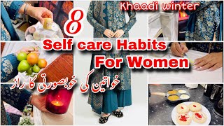 8 Self Care amp health care Habits for women housewives homemakers self grooming tips khaadi [upl. by Arrahs]