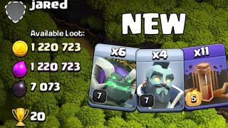 How to Get Millions of Loot with New Troops  Easy Army  Clash of Clans [upl. by Euphemiah118]