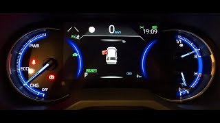 Rav4 Hybrid Display cockpit  Mirror display  Hidden menu [upl. by Alegna]