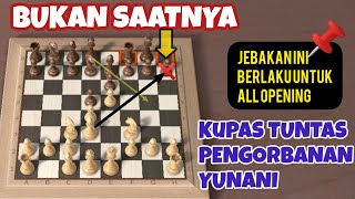 Cara melakukan jebakan Yunani yang benar  biar terlihat seperti Mikhail Tal [upl. by Garap]