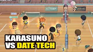 KARASUNO VS DATE TECH  HAIKYUU TOUCH THE DREAM JP 25 [upl. by Garlen]