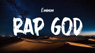 Eminem  Rap God Lyrics [upl. by Gnous]