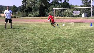 Torschuss Training Volley Teil 2 INTERSPORT kicker Fußballcamp Heideck [upl. by Annhoj691]