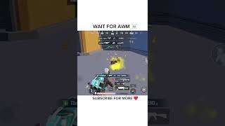 WAIT FOR AWM ☠️  bgmi pubgmobile shorts [upl. by Etnahsa]