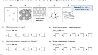 AQA GCSE Exam Paper 1 Topic 2 Bonding structure and the properties of matter [upl. by Emoryt]