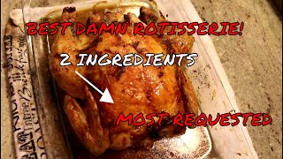 2 INGREDIENT ROTISSERIE CHICKEN [upl. by Whitehouse]