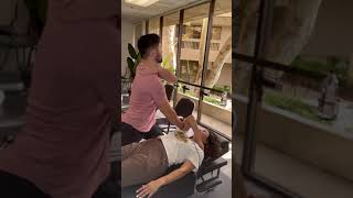 She needs to throw up during the adjustment 🤢 chiropractor [upl. by Toft]