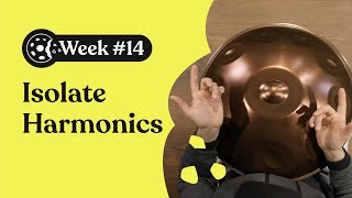 Handpan Snack 🍪 Week 14 Harmonics Handpan Tutorial [upl. by Anerak632]