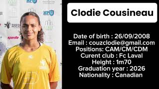 Clodie Cousineau 2024 highlights video [upl. by Lillie]