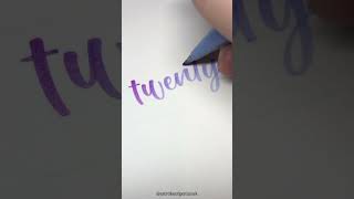 Twenty Eight calligraphy lettering artreels [upl. by Euphemie]