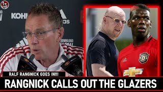 Rangnick Brutal on The Glazers amp Player Power [upl. by Aikar60]