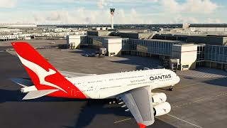 MSFS Qantas A380  KSFO  EGLL [upl. by Gnov]